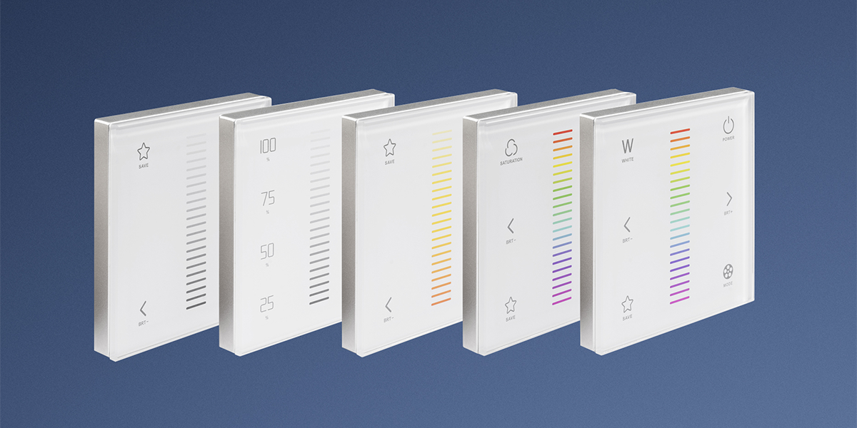 LED-Wandcontroller Glass Touch DMX LED-Wandcontroller