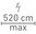 Max. Einspeisung: 520 cm