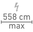 Max. Einspeisung: 558 cm